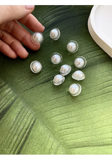 Siberiana 15 Mm İnci Görünümlü Plastik Düğmeler 333506972