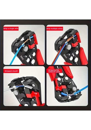 Fastbuy Türkçe Optimizlenmiş Ürün Başlığı: Yüksek Güçlü Otomatik Kablo Kesici Profesyonel Elektrikçi Aletı 24 10 Awg Antiskid