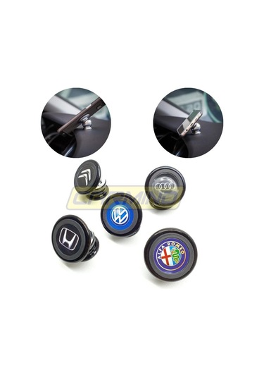 Siyah Mıknatıslı Metal Telefon Tutucu 001