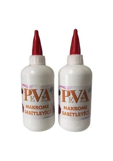 Pevea 2 Adet Makarome Sabitleyici Tutkal, 250 Gr. Yapıştırıcı Makrome Tutkalı Tutkal