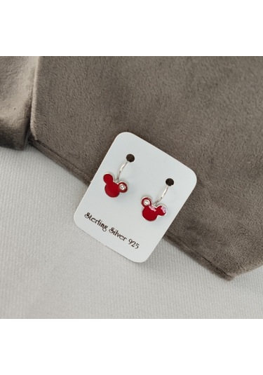 928 Ayar Gümüş Çocuk Küpesi Zarif Ve Güvenli Tasarım Model 4 Gümüş