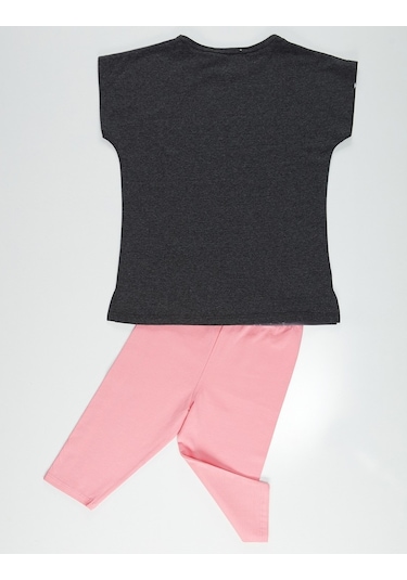 Denokids Mushi Twin Unicorn Kız Tunik Takım Çok Renkli