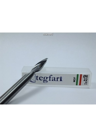 Tegfari Cnc Router Bıçak 6X19 Mm Mdf Ahşap Karbur