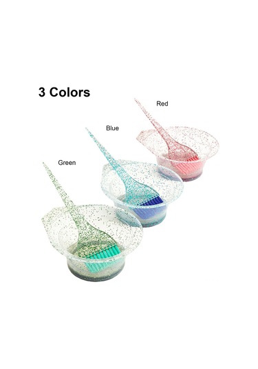 Mufunye Saç Boyama Ve Bakım Seti - Mavi Renk, Fırçalı Ve Kase İkili Paket