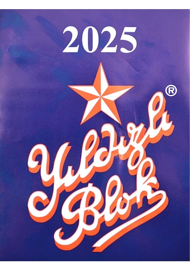 Yıldızlı Blok Delikli Masa Takvimi 2025 1 Adet