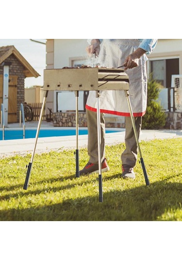 4 Adet / Set Masa Ayağı Genişletici Tezgah Yükseklik Arttırıcı, Uzunluk: 20cm Siyah Siyah