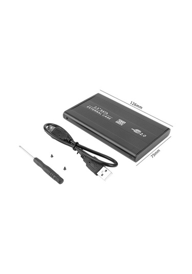 Usb2.0 Taşınabilir Sabit Disk Kutusu 2,5 İnç Harici Sata Hdd Muhafazası Usb2.0 Alüminyum Alaşımlı Kabuk 2,5 İnç Sata Hdd/ssd İçin Kırmızı