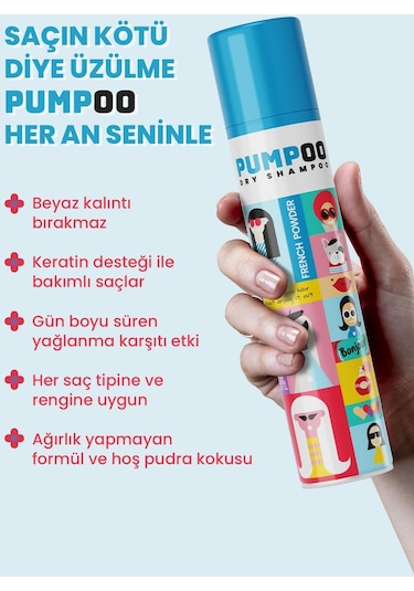 Pumpoo French Powder Kuru Şampuan 200 ML