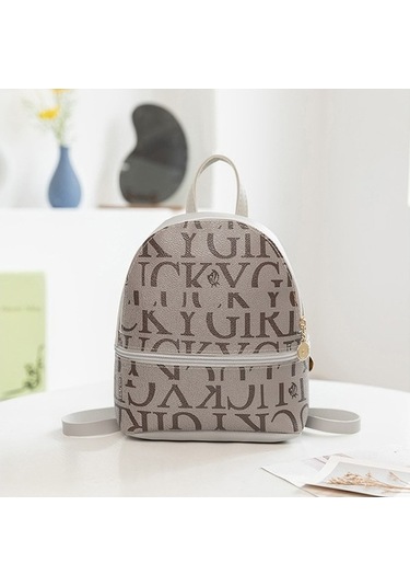 Flybuy Sırt Mektup Gündelik Gri Çok Çantası Amaçlı - Oq Gri