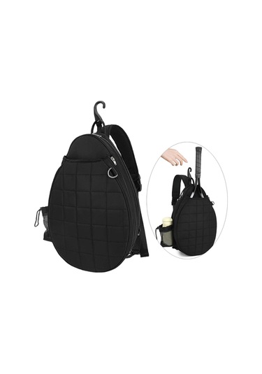 Suntek Erkekler Kadınlar İçin Tenis Çantası Siyah