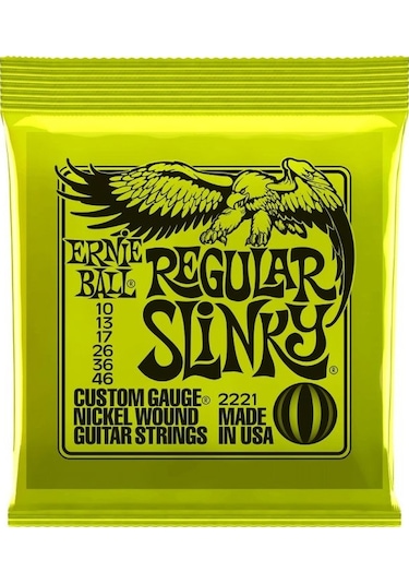 Ernie Ball 2221 Elektro Gitar Teli 10 Numara