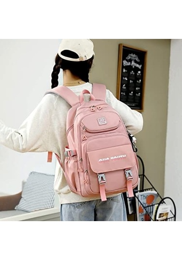 Didadodo Su Geçirmez Kız Okul Çantası - 28l, 17 Laptop, Çok Renkli Tasarım Çok Renkli