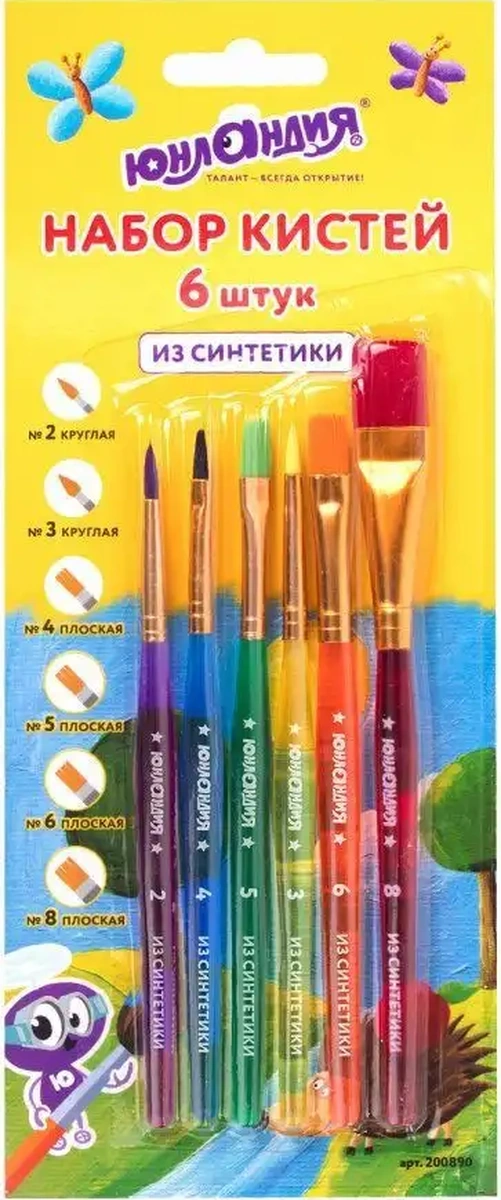 Unlandıa 6 Parça Sentetik Fırça Seti 2, 3, 4, 5, 6, 8 22274090