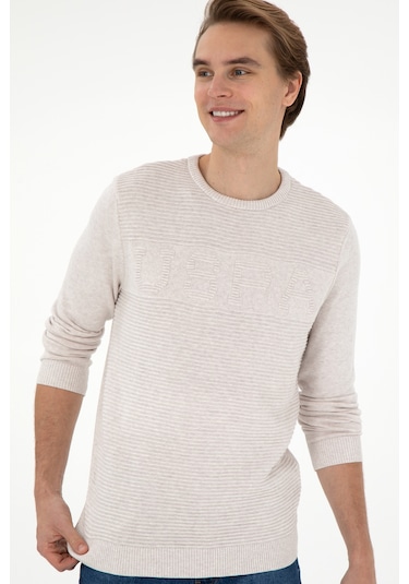 U.s. Polo Assn. Erkek Taş Melanj Kazak /triko 50293089-vr225 Taş Melanj