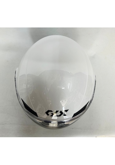 Gdr Yarım Kask Of-627 Parlak Beyaz Şefaf Vizörlü