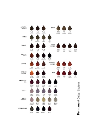 Perfect Shine Permanent Profesyonel Saç Boyası 100 ML Karamel Bakır