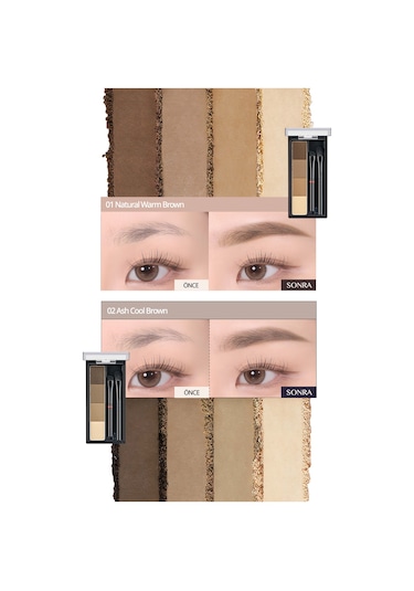 Clio Kill Brow Shaping Powder Brow 01 Natural Warm Brown
