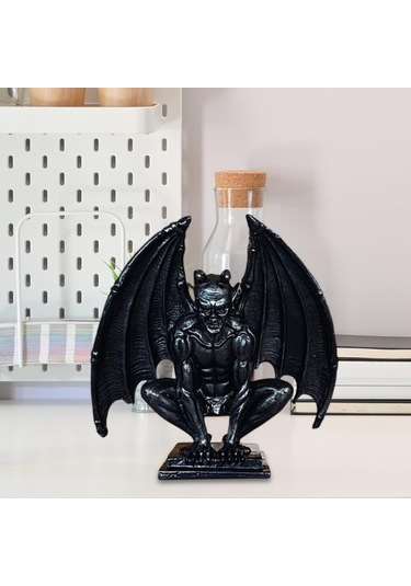 Pazly Suntek Siyah Raf Koleksiyonu Heykel Guardian Gotik Figür Demon Fo