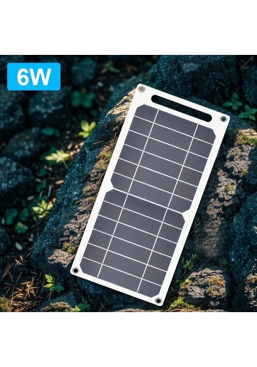 Xuweiwei 1 Takım Güneş Enerjili Şarj Paneli 14.48x29.97 Cm Taşınabilir Usb Şarj Cihazı Kampçılık Karavan Telefon Power Bank Fan El Feneri Ip44