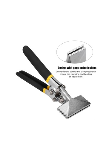 Aubyhe 80mm Krom Vanadyum Çelik Elle Ketenleme Aleti, Metal Ve Plastik Panelleri Eğme Ve Kesme İçin, Light Steel Keel Uyumlu, Konstrüksiyon Araçları