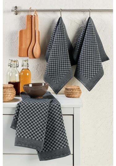 6 Lı Set Buldan Mutfak Kurulama Bezi, Peçete, El Bezi 40x60 Karma