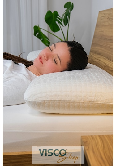 Visco Yastık Norma Uzun Klasik Viskon Kılıf Ergonomik 80x40x12 Cm