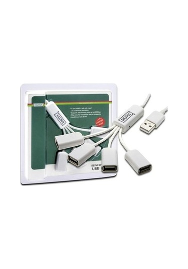 Dıgıtus DA-70216 4 Port USB Kablo Hub Çoğaltıcı Beyaz