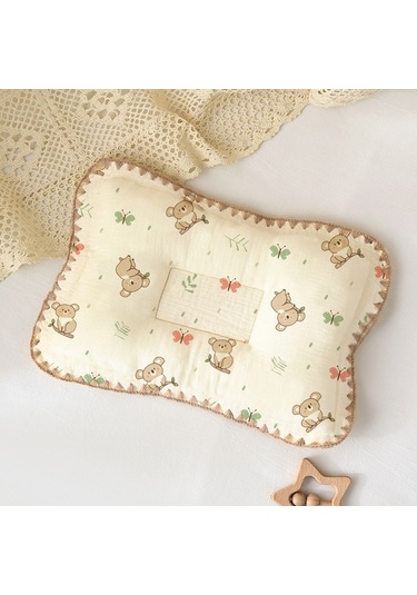 Şeker Silindir Yastık Bebek Boyun Yastığı Yumuşak Ve Güvenli No.22 Ekru