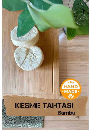 El Yapımı Bambu Ahşap Kesme Tahtası 30 X 20 Cm