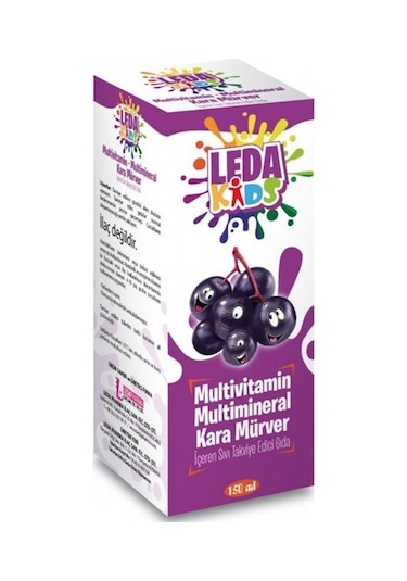 Gt Leda Kıds Multivitamin Karamürver 150 Ml