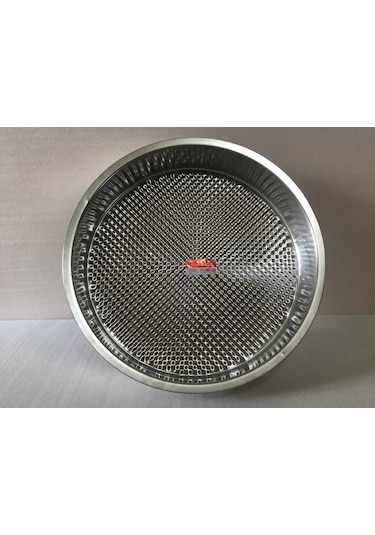 Çiğ Köfte Tepsisi - 3 Numara - Çelik Leğen Motifli - 44 CM