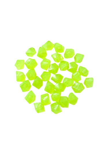 Ruicoo 500 Adet Sarı Resin Işık Veren Minik Taşlar - Akvaryum, Bahçe Dekorasyonu Ve Peyzaj Aksesuarı