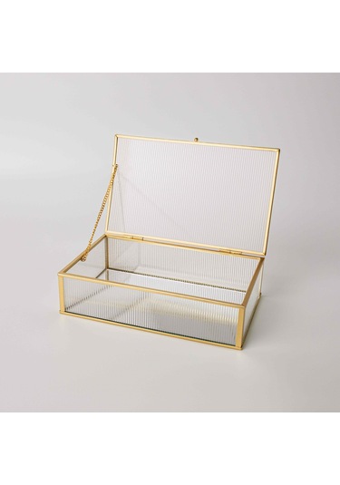 Linens Laveta 23x14,5x6 Cm Dekoratif Kutu Gold