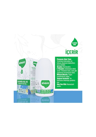 Siveno Aloe Vera İçerikli Vegan Roll-On Deodorant 50 ML
