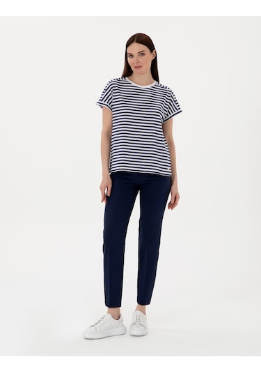Pierre Cardin Kadın Beyaz Tişört 50305758-vr013 Beyaz