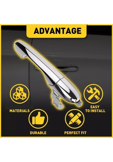 Besthome1 Araba Dış Kapı Kolu 735451696, 735592014,68069942ab Fiat 500 2012-2019 Ön Yolcu Tarafı