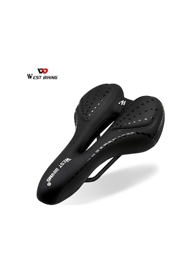 Novahub Yumuşak Mavi Wset Biking Bisiklet Eyer, Rahat Yastık, Nefes Alabilir Pu Deri, Mtb Bisiklet Koltuk Jeli Mavi