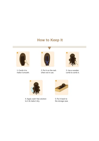 Qingmipy Kolay Takılabilen Siyah Kıvırcık Saç Peruğu - Wıg-142b, Yüksek Isıya Dayanıklı Lif, 40cm Uzunluk Diğer