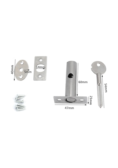 Geeroyoo Oda Kapısı Güvenlik Kilitleri: Çift Kanatlı Yangın Kapıları İçin Çelikten Yapılmış, Kolay Kurulumlu, Otel/aile/fabrika Kullanıma Uygun