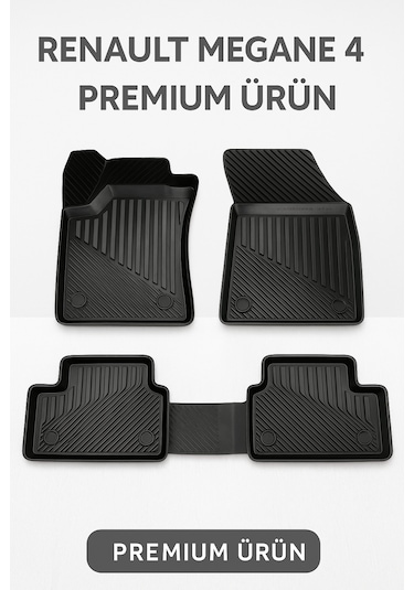 Renault Megane 4 Uyumlu 3d Oto Paspas Premium