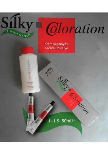 Sılky Saç Boyası Bitkisel Içerikli 50 Ml 2 Li Fiyat Boya Tası ...