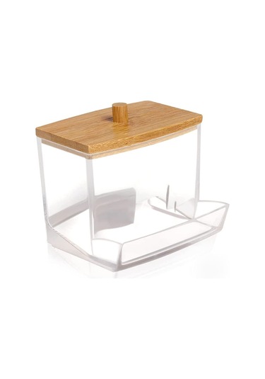 Geekyou Şeffaf Ps Materyal Saksı, Saf Ve Kolay Kullanıma Uygun, 8.8x7.9x8.1cm, Yumuşak Kuru Pamuk Saklama Kutusu Şeffaf