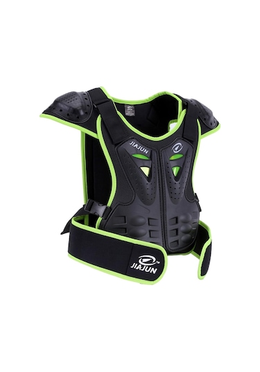 Homyl Çocuk Vücut Zırhlı Motokros Off Road Yelek Yeşil-xl Yeşil Xl Yeşil
