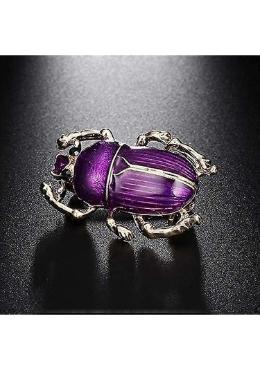 1 Adet Kadınlar Çocuklar İçin Vintage Böcek Broşları Emaye Hayvan Böcekleri Broş Pinleri Çok Renkli