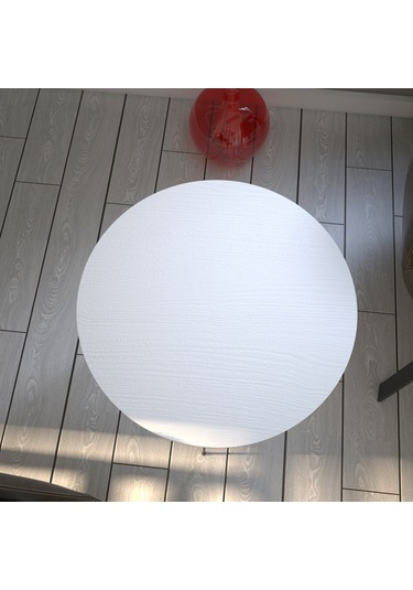 Sandalf Beyaz Yan Sehpa & Metak Ayaklı Servis Sehpası