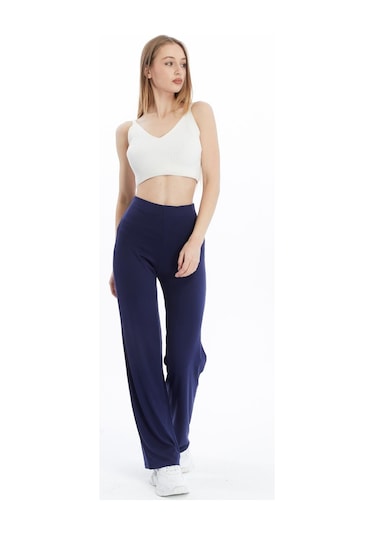 Penyebizden Extra Yumuşak Uzun Viskon Pantolon Home&outdoor-lacivert