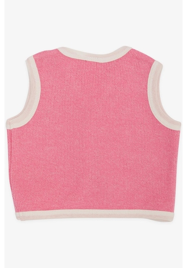 Breeze Kız Bebek Yelek Düğmeli 0-9 Ay, Pembe Pembe