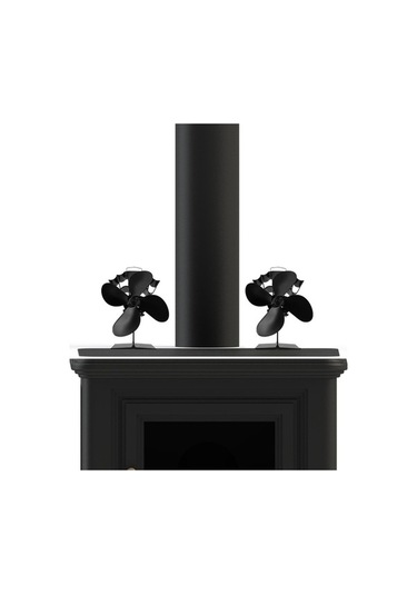 Pazly 4 Kanatlı Isıyla Çalışan Sessiz Şömine Fanı, Elektriksiz, Odun Yanan Sobalar İçin Verimli Ve Ultra Sessiz