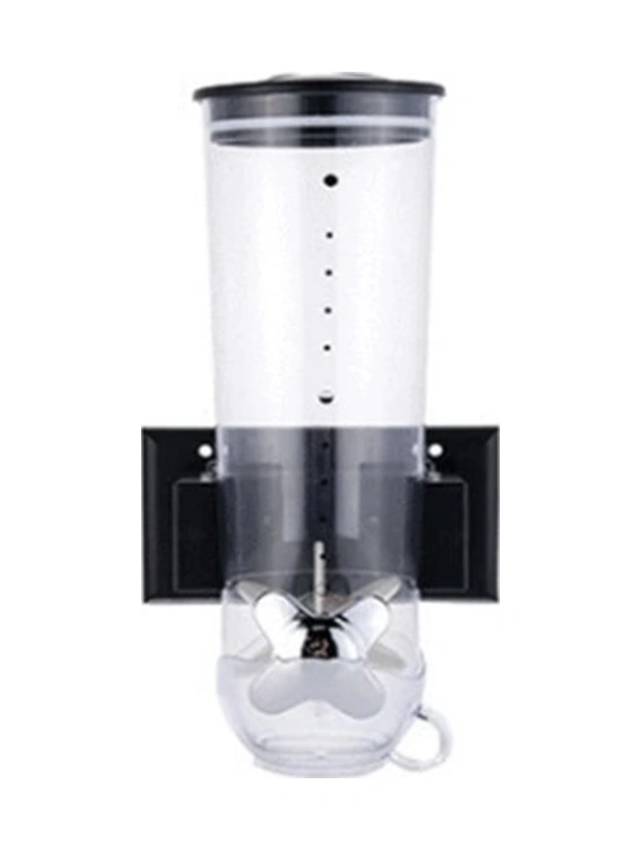 2 Adet Tahıl Dağıtıcı Çift Tek Kuru Gıda Snack Tahıl Tabanlı Plastik Depolama Konteyner Duvar Asılı Ev Organizatör Tankları Şişeler, Kavanozlar Ve Amp Kutular 3 Kaşık Klipsli