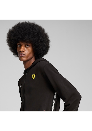 Puma Scuderıa Ferrarı Race Erkek Kapüşonlu Ceket 630182 01 Siyah